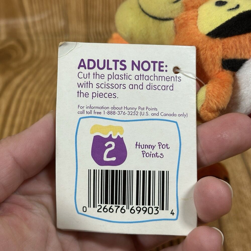 Mattel Arcotoys Holiday Tigger Beanbag‎ Plush Stuffed Animal Disney 7” Christmas - Picture 3 of 12